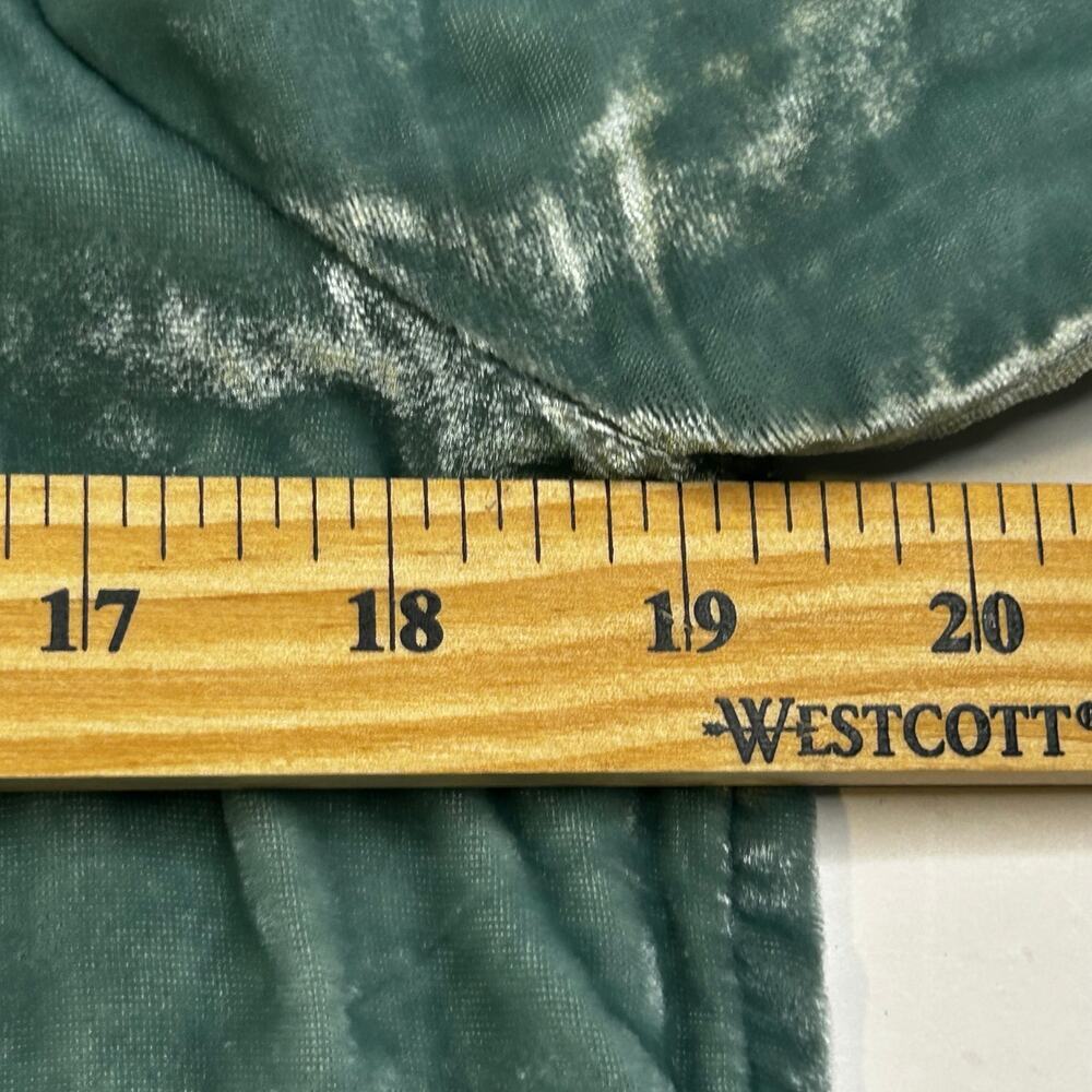 Pilcro Anthropolgie crushed velvet sea foam color button down shirt size 4 - Picture 14 of 14